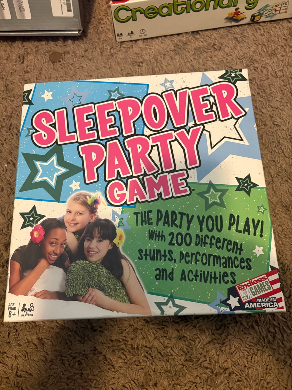 Sleepover Party Game - Pink & Blue